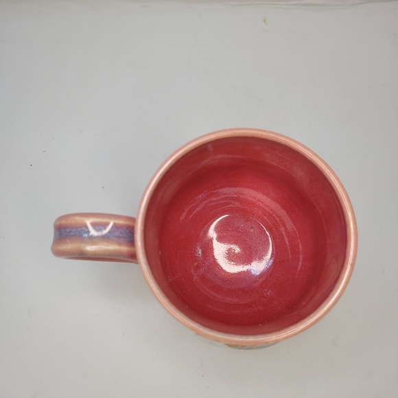 Studio Pottery Ombre Crescent Moon Mug Signed Jenny Wood - Picture 3 of 10